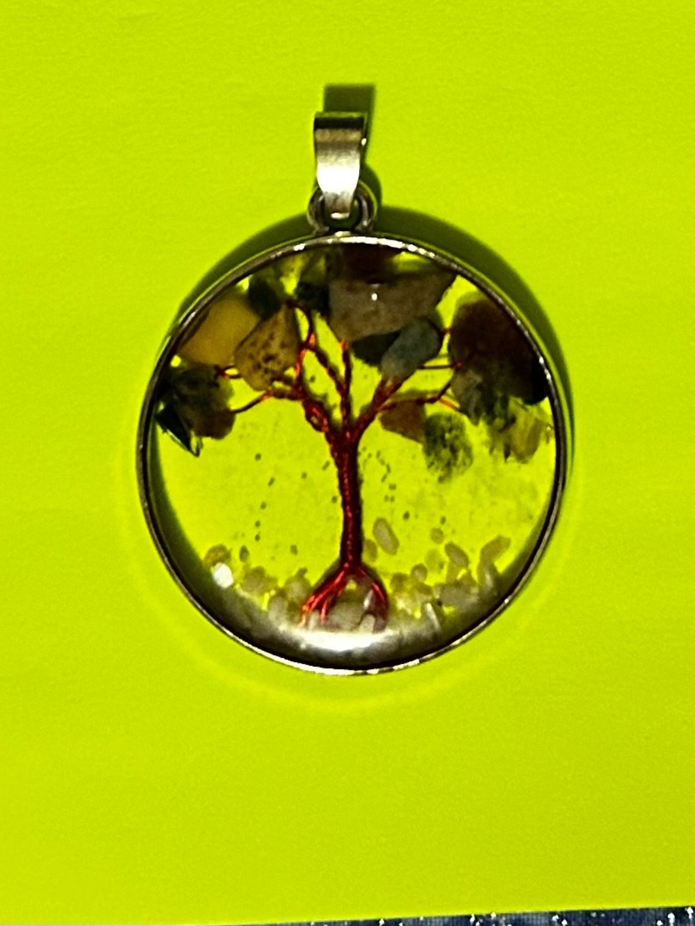 Wire Tree Resin Pendant - Picture 4 of 4